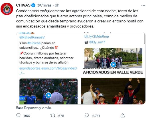 Comunicado Chivas