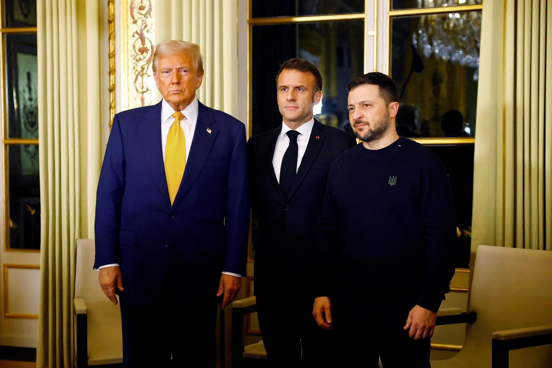 Trump se reúne con Zelenski en el Elíseo, en un encuentro organizado por Macron
