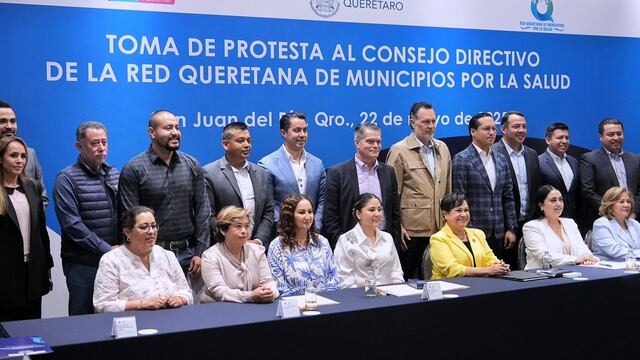 Felifer Macías rinde protesta como vicepresidente de la Red Queretana de Municipios por la Salud
