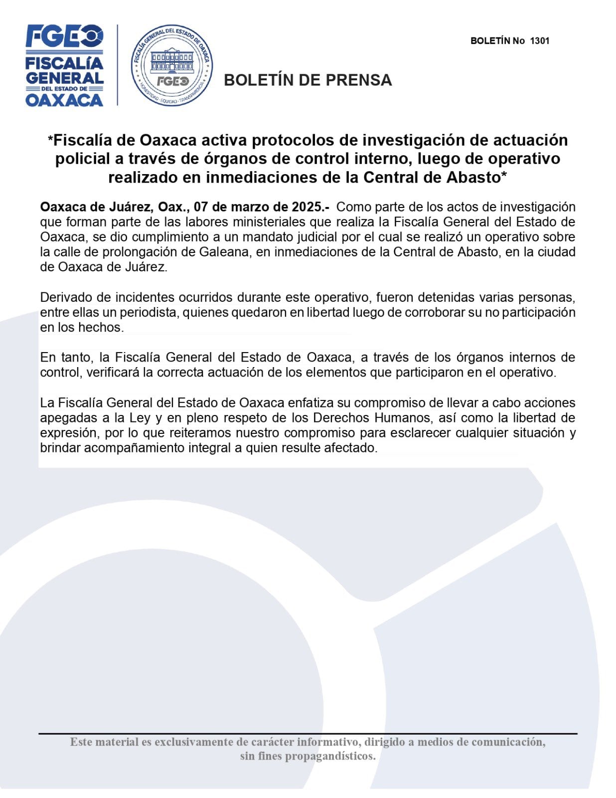 Fiscalía de Oaxaca se pronuncia tras detención arbitraria del periodista Álvaro Cuitláhuac López