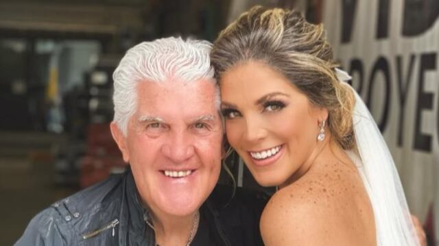 Natalia Alcocer y su papá Eduardo Alcocer Lujambio