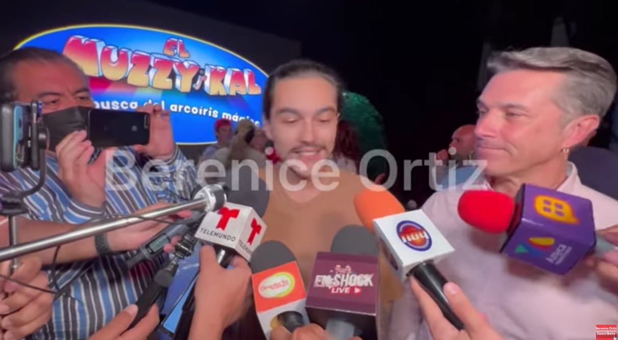 Sergio Mayer vigilando las declaraciones de Sergio Mayer Mori.