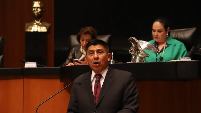 Salomón Jara, vocero de Morena en el Senado.