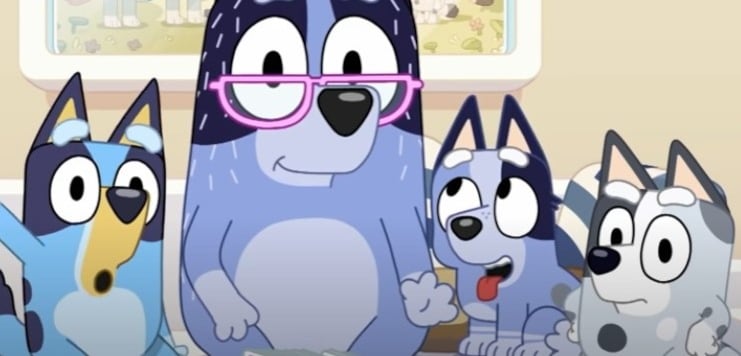 Bluey en casa de la abuela