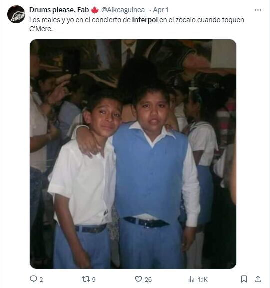 Memes por el concierto de Interpol en el Zócalo