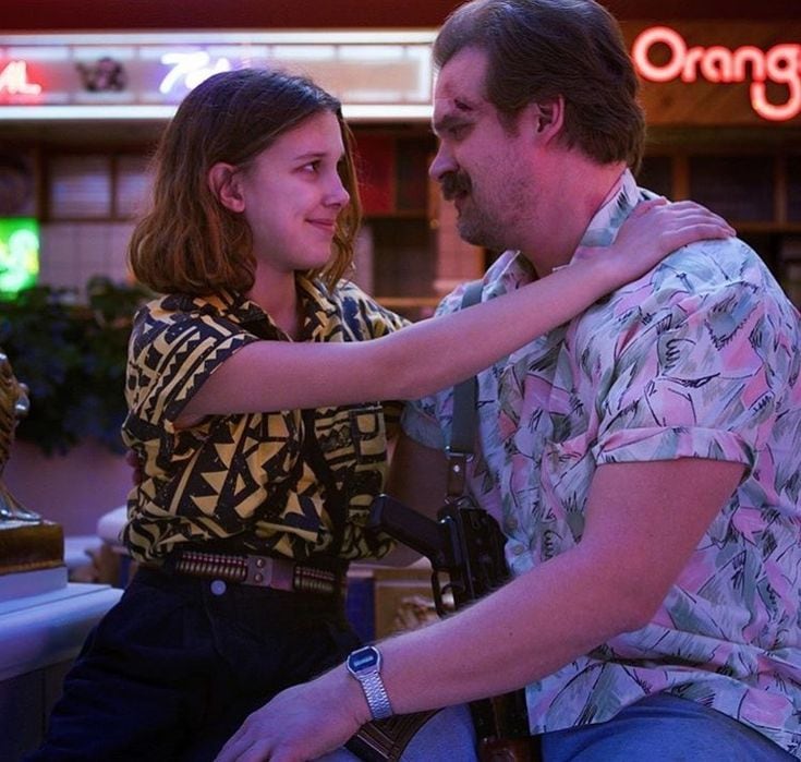 Millie Bobby Brown denuncia de acoso a David Harbour
