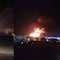 Se registra incendio en caseta del Circuito Exterior Mexiquense