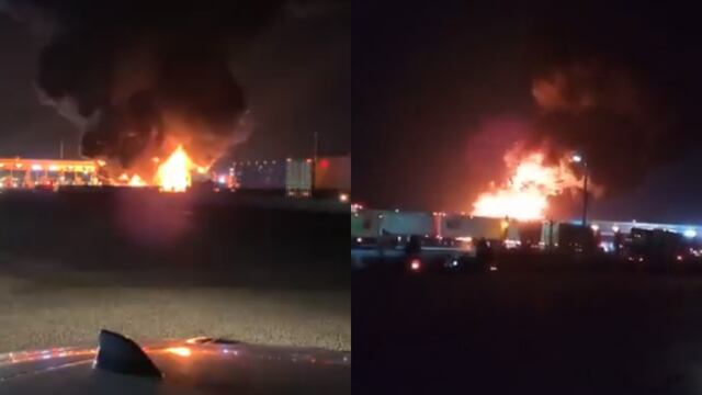 Incendio en caseta del Circuito