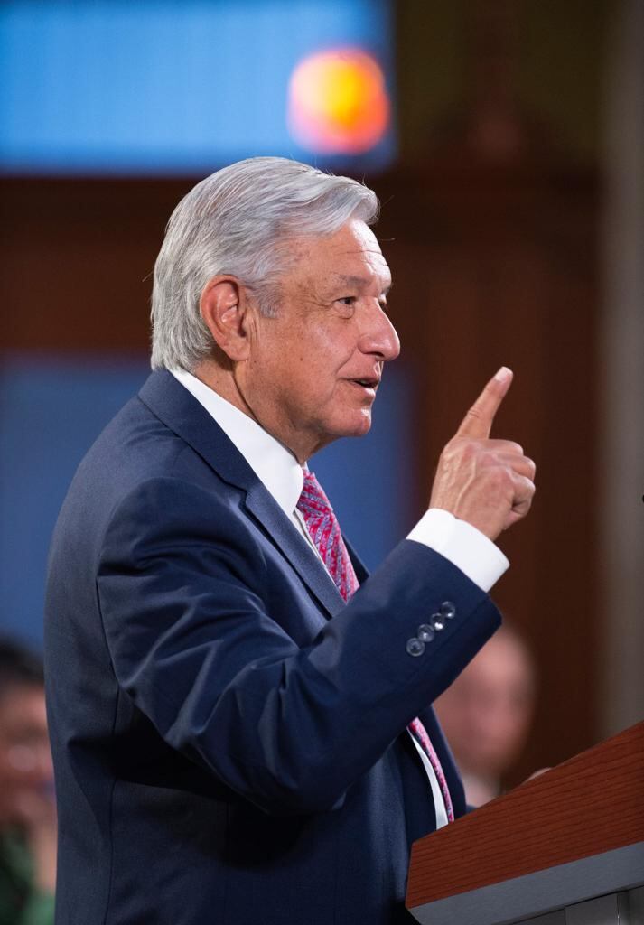 AMLO en su conferencia mañanera