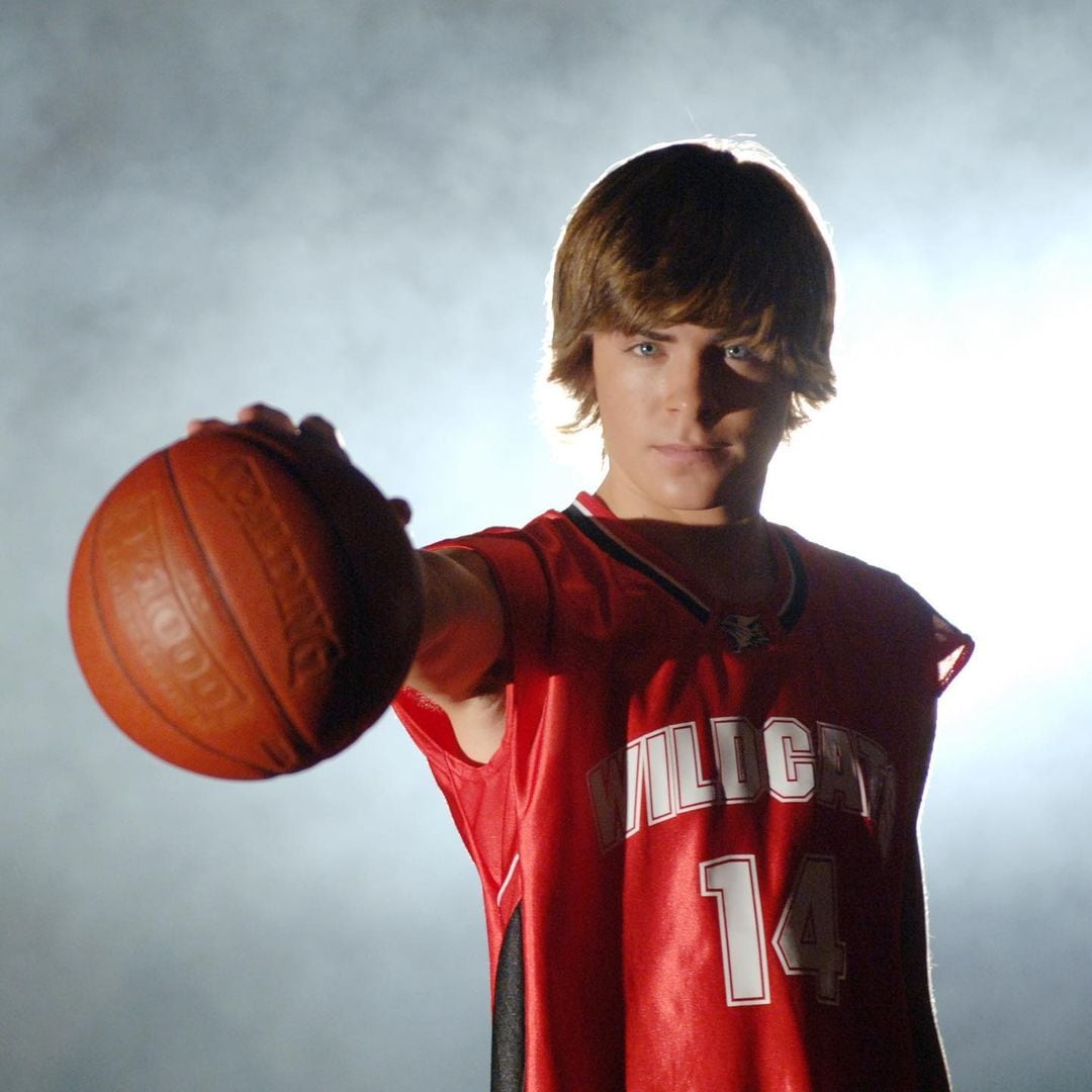 Zac Efron como Troy en High School Musical.
