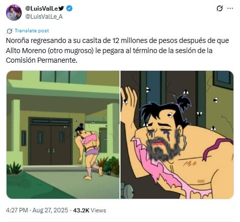 Memes por la pelea entre Alito Moreno y Gerardo Fernández Noroña