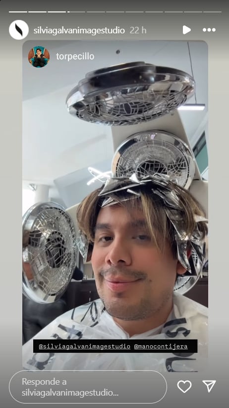 Ricardo Peralta acudió al estudio de Silvia Galván