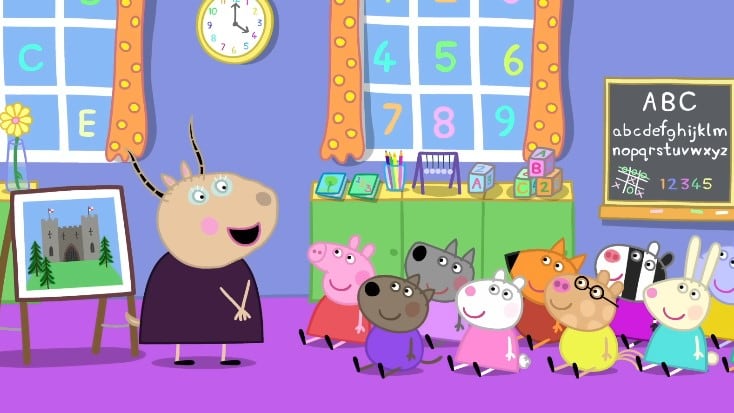 Peppa Pig y su proyecto escolar