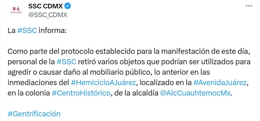 Marcha vs gentrificación
