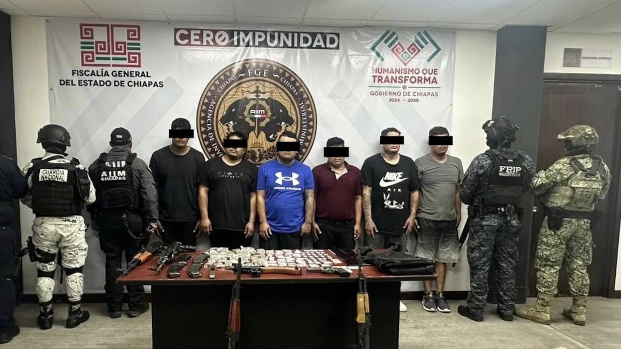 Nuevo golpe al CJNG: detienen a 24 miembros en Chiapas y Zacatecas