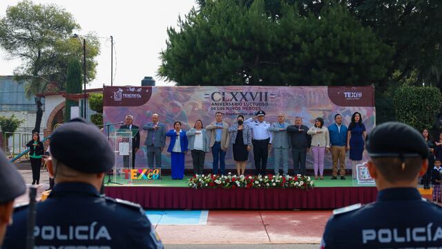 Texcoco conmemora 177 años de los Niños Héroes