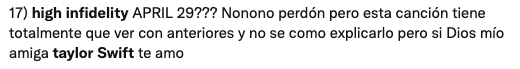 Reacciones a High Infidelity de Taylor Swift de su álbum Midnights