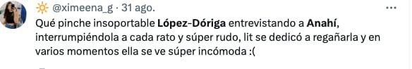 Critican a Joaquín López-Dóriga por actitud en entrevista con Anahí