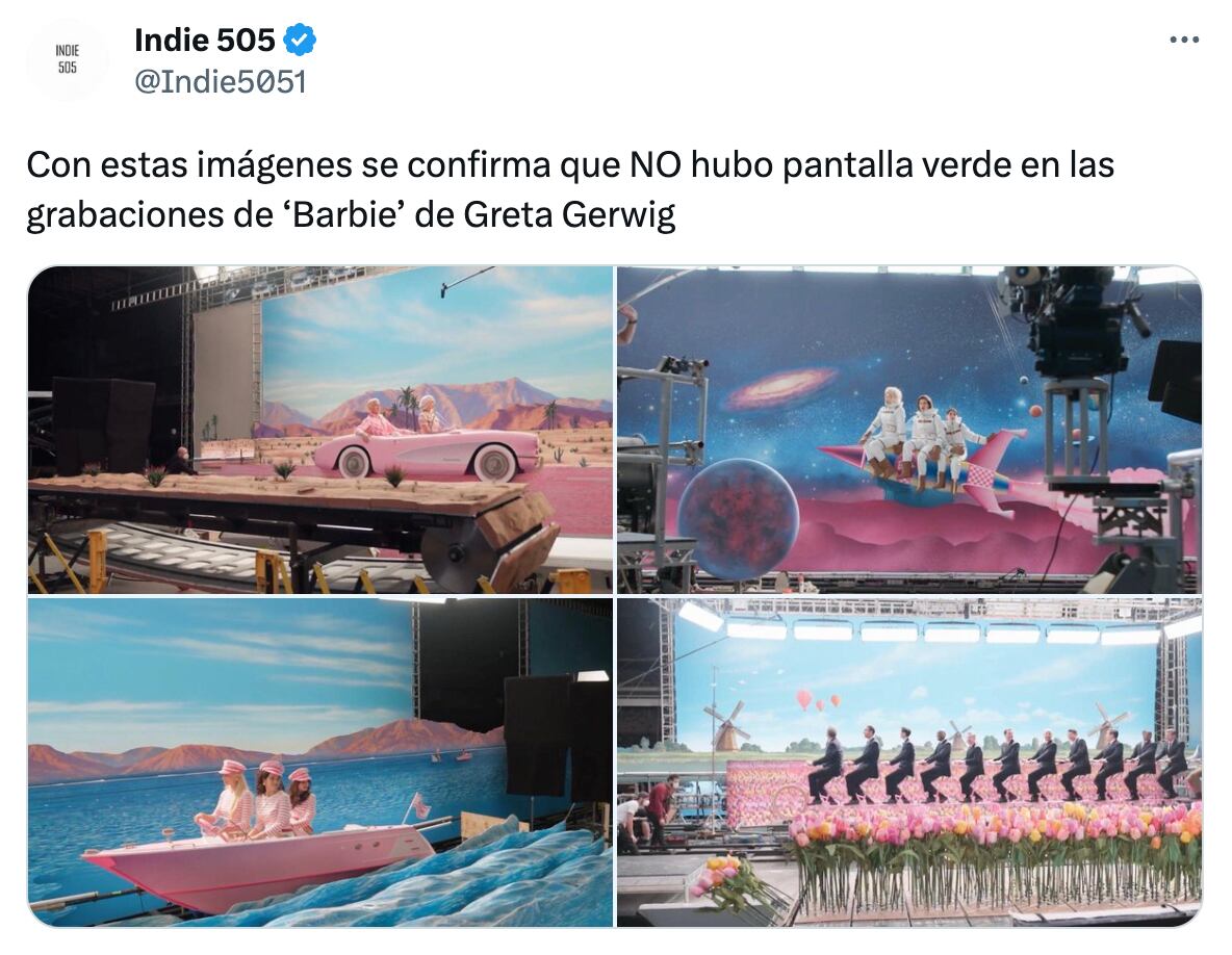 Detrás de cámaras de Barbie