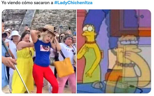 Memes de Lady Chichén Itzá tras subir la pirámide de Kukulcán