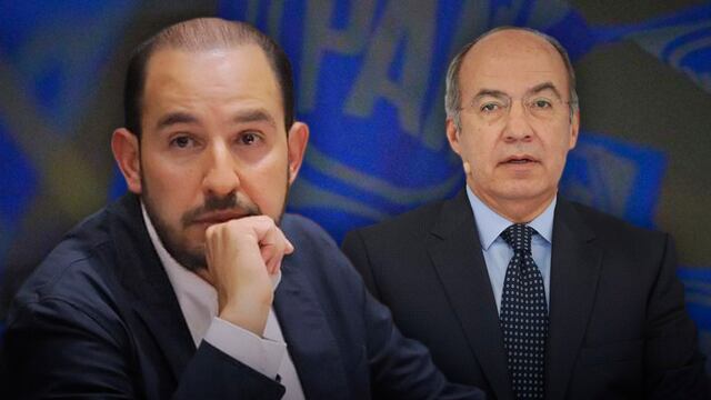 Marko Cortés y Felipe Calderón