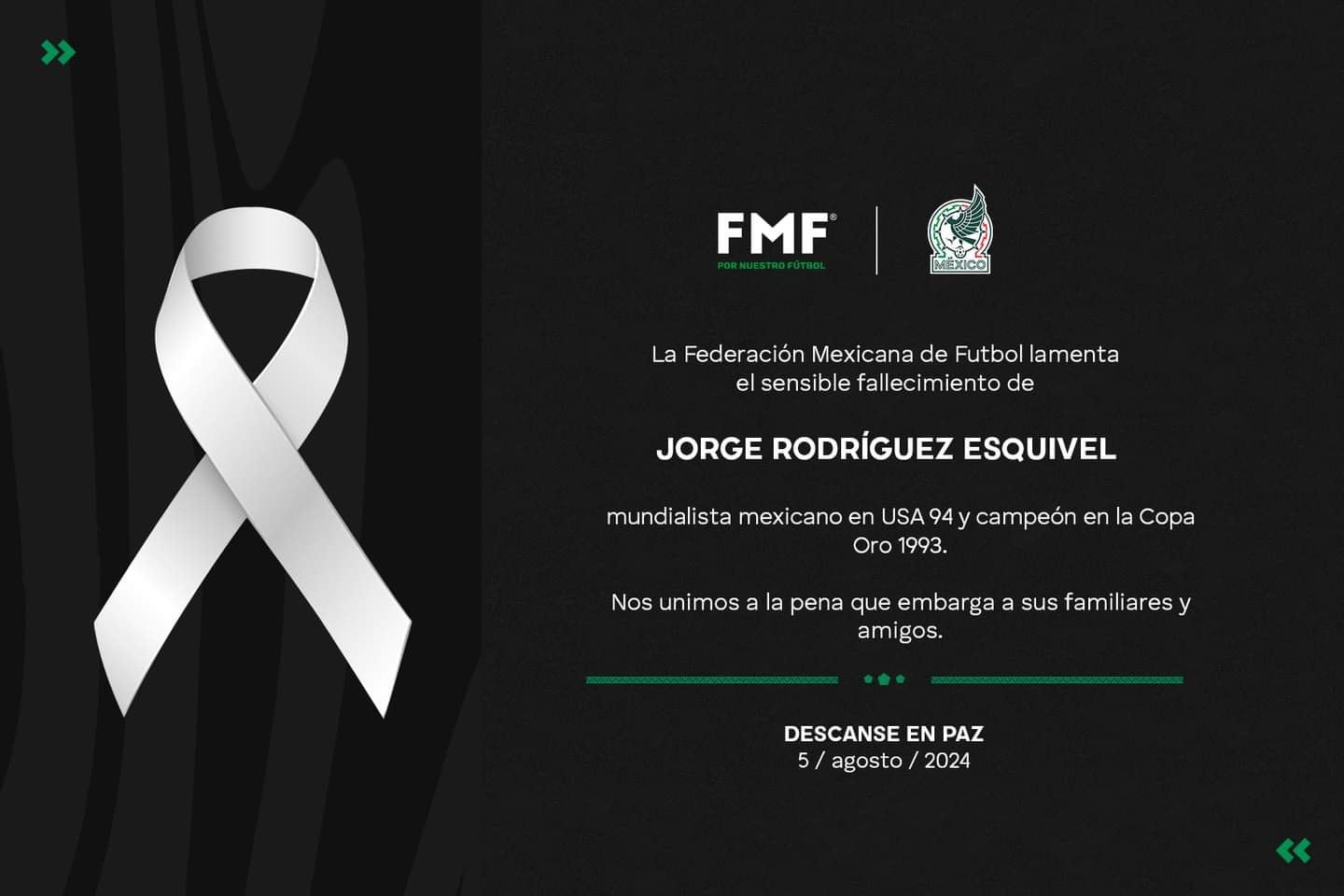 FMF da por muerto a Jorge Rodríguez Esquivel.