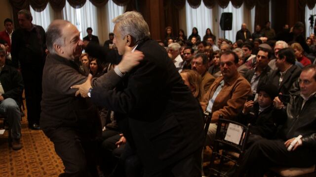 Javier Garza Calderón y AMLO en 2012.