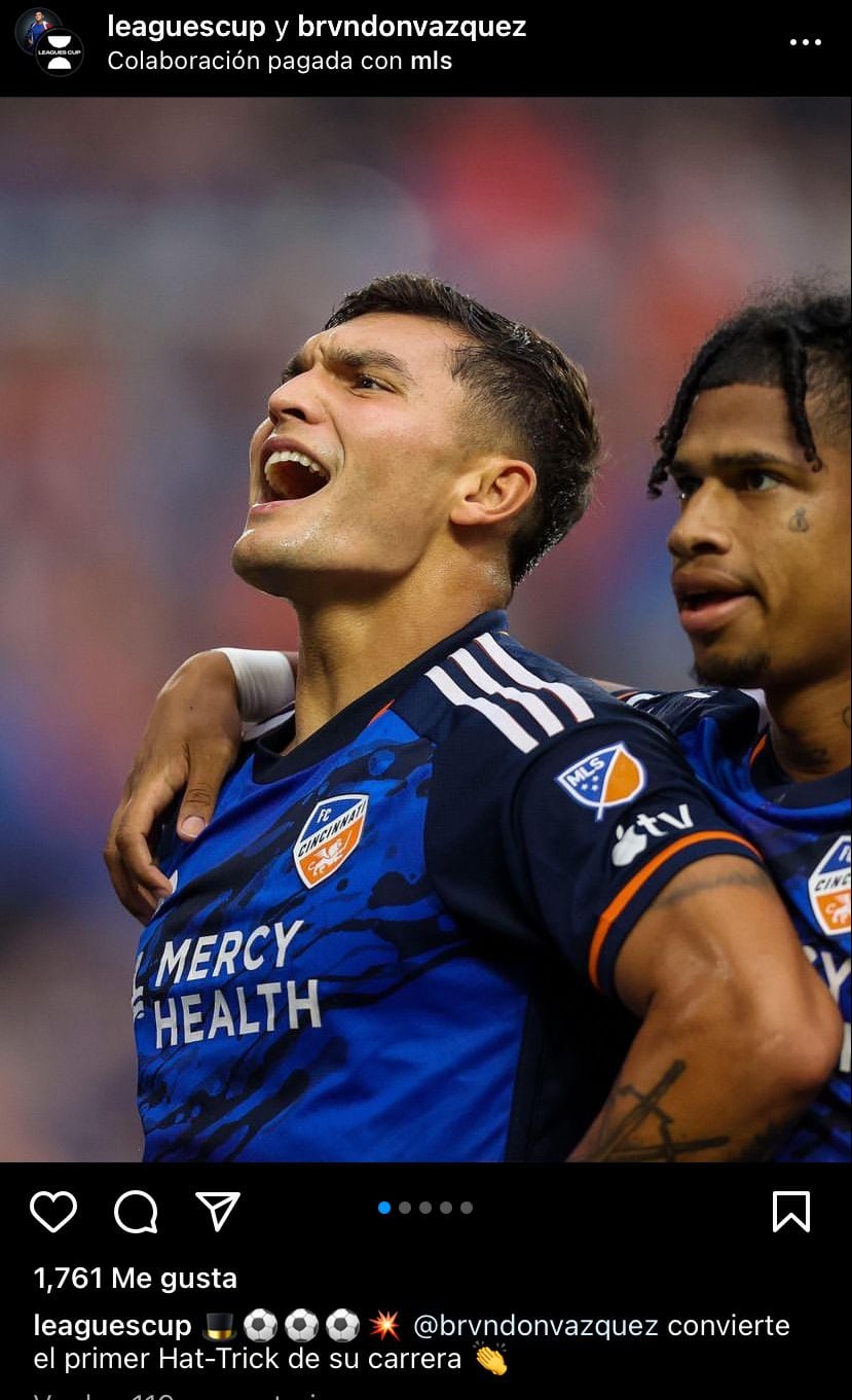 Brandon Vázquez compartió todo lo referente a su hat-trick ante el Club Chivas y los fans del Rebaño no lo tomaron nada bien.