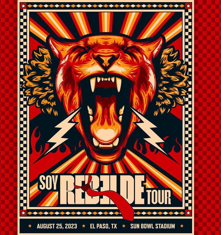 Presentan póster oficial del primer concierto de RBD en El Peso, Texas.