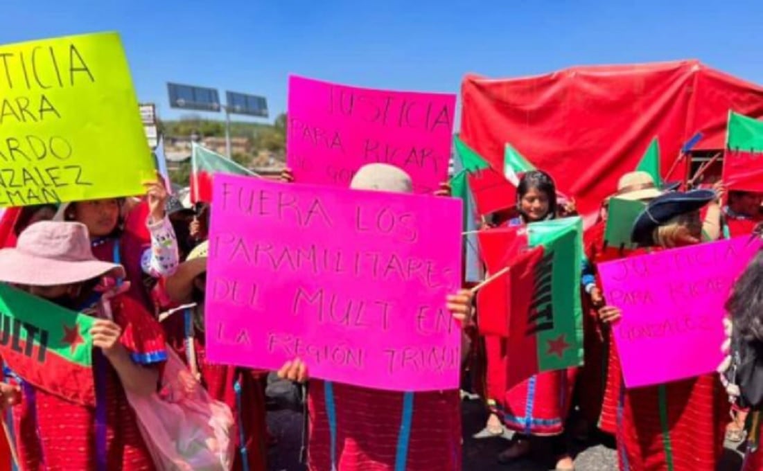 Protesta por el asesinato de Ricardo González
