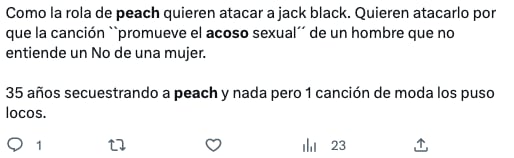 Critican la canción Peaches de Super Mario Bros. La Película asegurando que promueve el acoso