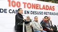 Giovani Gutiérrez informa que en Coyoacán se han retirado 100 toneladas de cableado en desuso