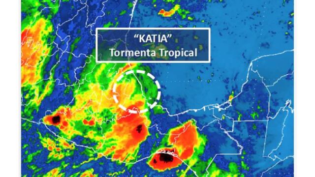 Tormenta tropical 'Katia'. Toca Veracuz.
