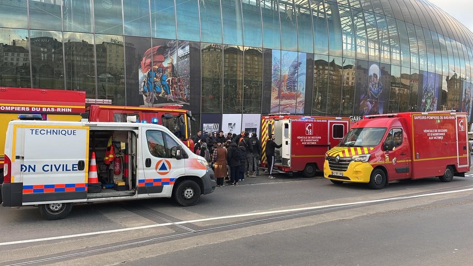 Accidente de trenes en Estrasburgo, Francia