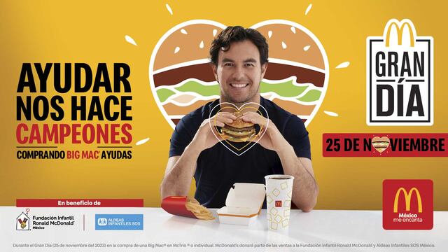 ¿Se te antoja una Big Mac? Llega el “Gran Día” de McDonald’s en el que comprando la hamburguesa ayudas a niños y jóvenes de México