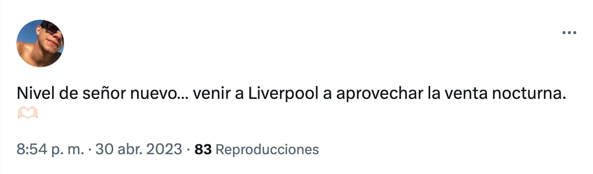 Tuit por la Ventana Nocturna de Liverpool