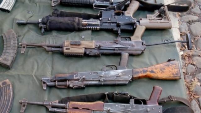 Armas decomisadas al CJNG