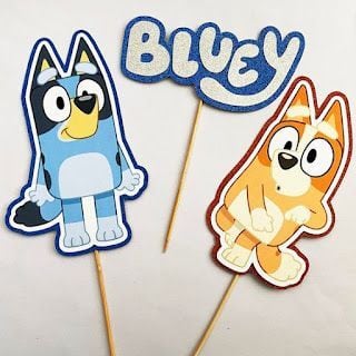 Ideas de un centro de mesa de Bluey para el Día de las Madres