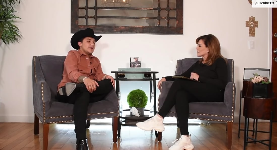 Christian Nodal y Mara Patricia Castañeda
