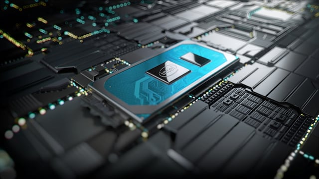 Arte conceptual del procesador Intel Core i10