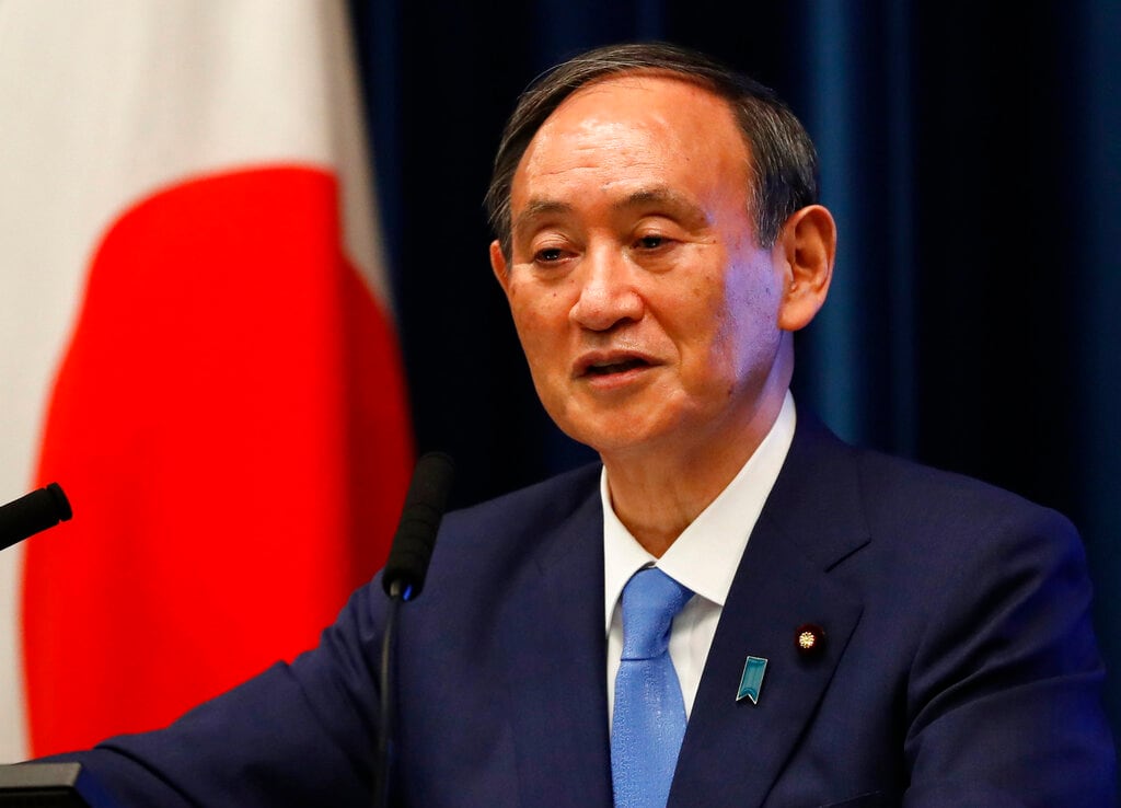 Yoshide Suga, primer ministro de Japón.