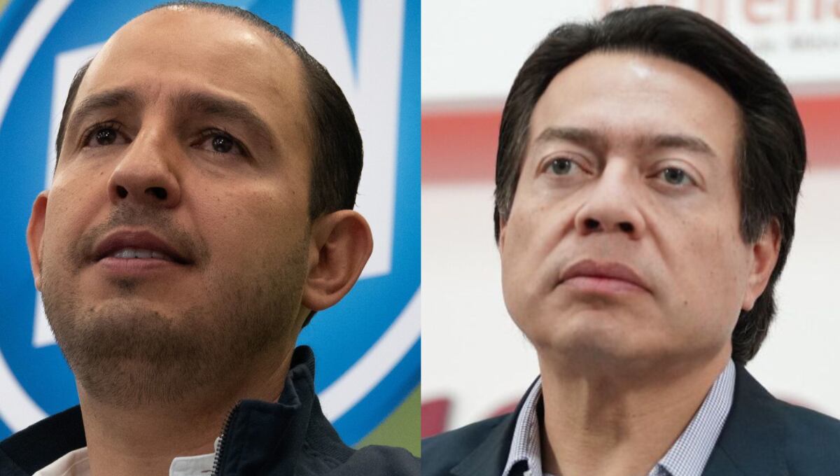 Marko Cortés, dirigente del PAN, y Mario Delgado, dirigente de Morena
