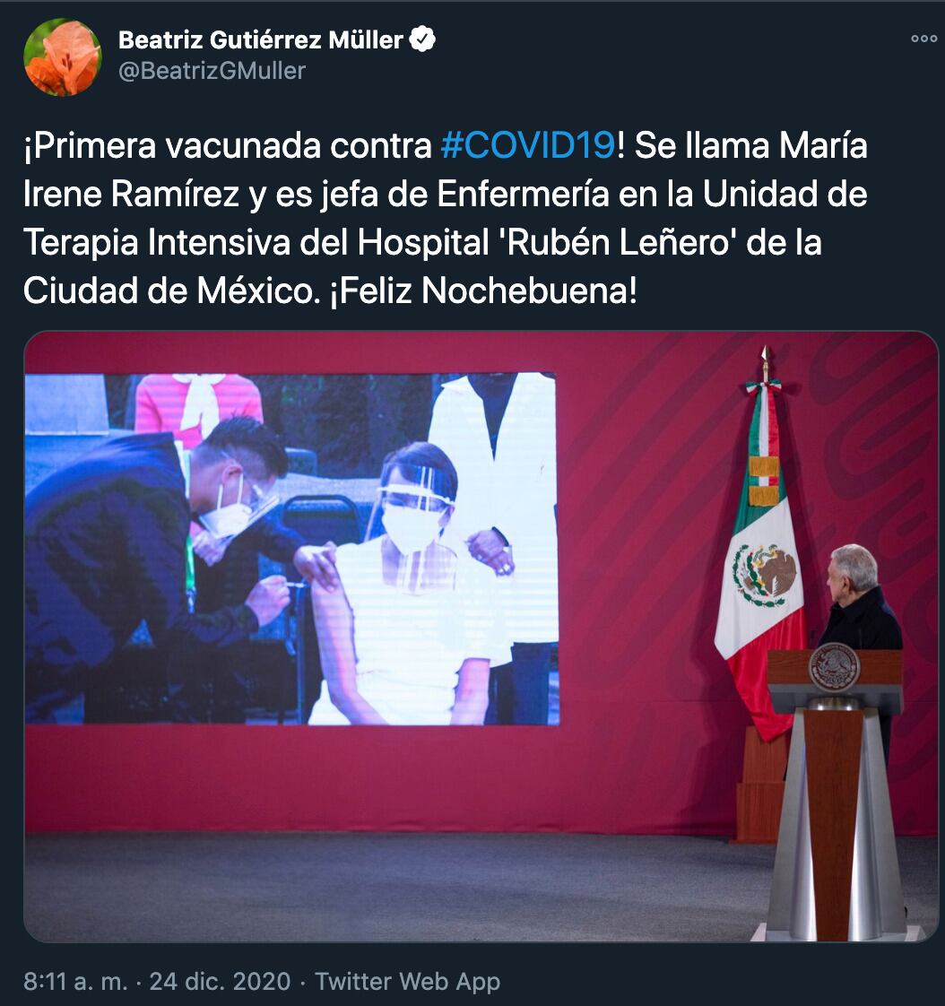 Tuit de Beatriz Gutiérrez