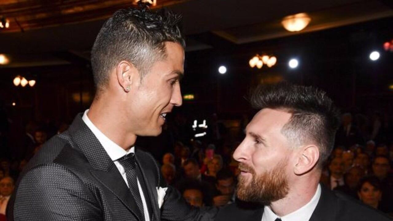 Cristiano y Messi en la gala del The Best.