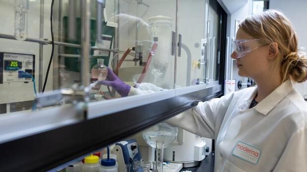 Laboratorio de vacuna Moderna contra Covid-19