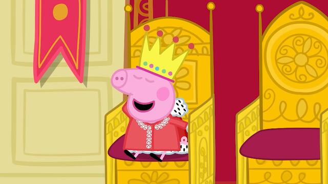 Peppa Pig juega a ser la reina
