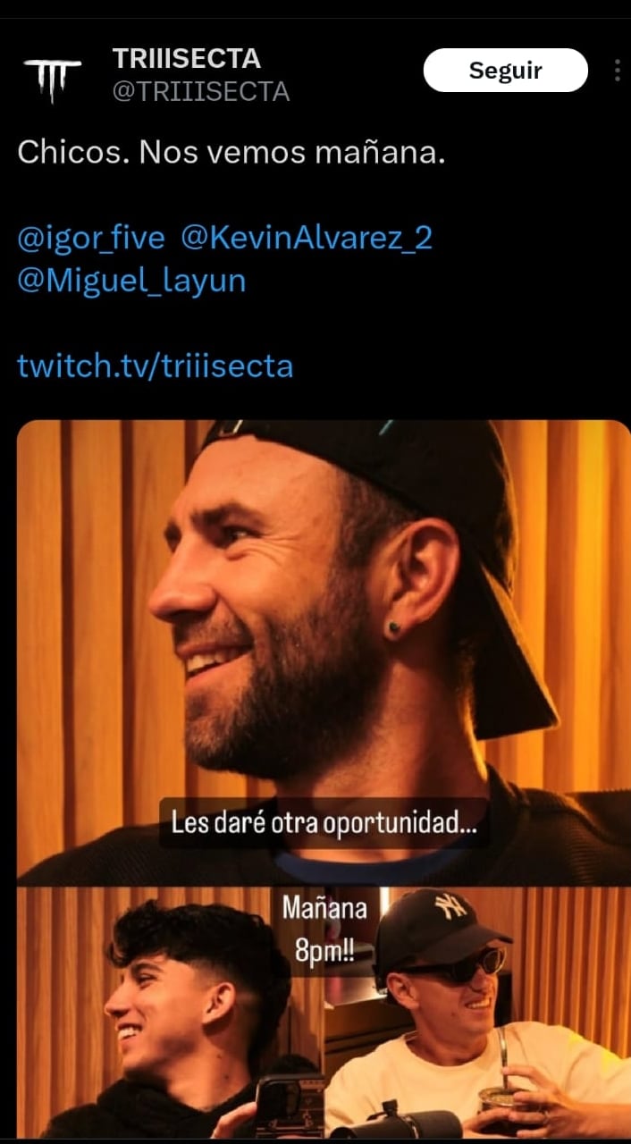 El mensaje de la Trisecta a la afición.