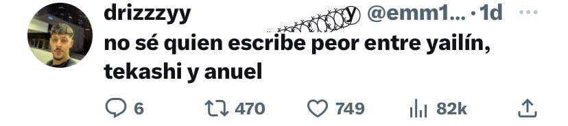 Memes de la mala ortografía de Anuel AA, Yailín La Más Viral y 6ix9ine