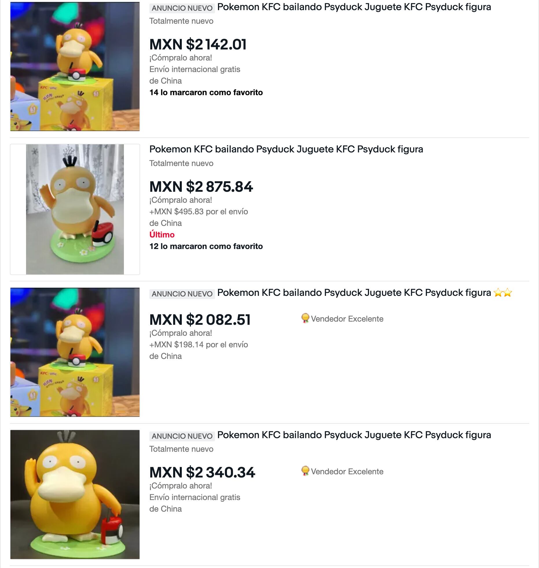Reventa Psyduck KFC