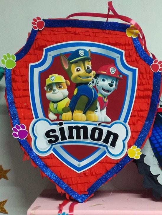 5 piñatas de Paw Patrol para niño inspiradas en los cachorros
